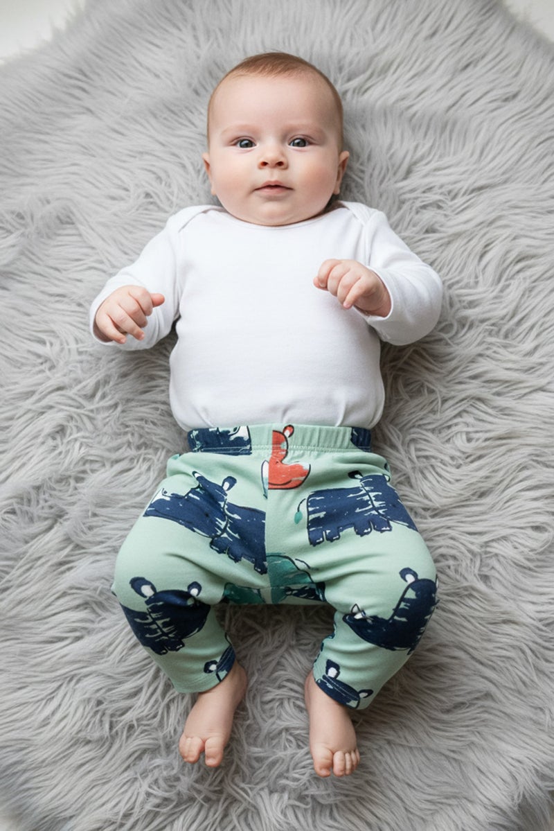 guppy Toddlers Boy Graphic Print Leggings, Multicolor - Image 1